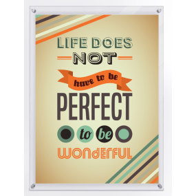 Acrylic Pocket Frame (Spacer Wall Mount)