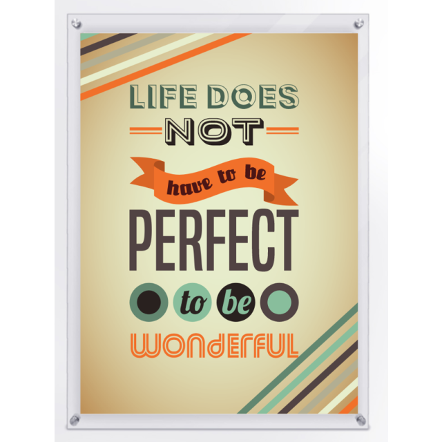 Acrylic Pocket Frame (Spacer Wall Mount)